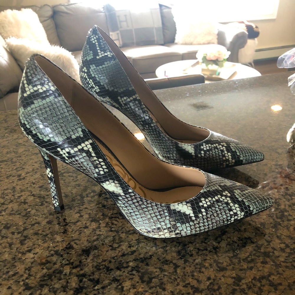 Sam Edelman Hazel Snakeskin Pumps